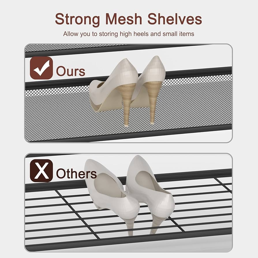 【送料無料】Industrial Shoes Rack Amazon.com: CHEMPFR Industrial Shoe Rack - Sturdy Steel